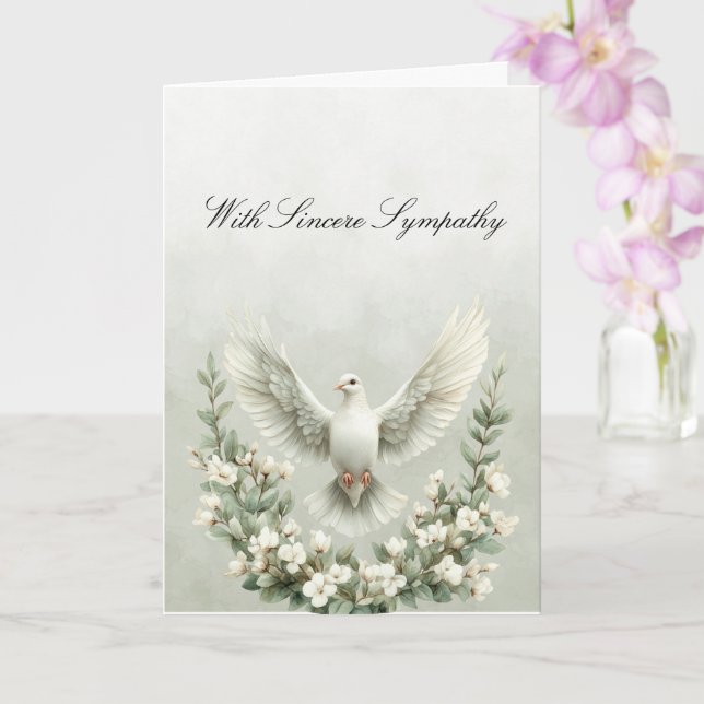 Tarjeta de simpatía de las flores de palo blanca (Orquídea)