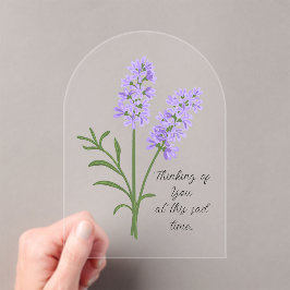 Tarjeta de simpatía de Lavender de personalizable