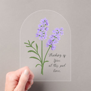 Tarjeta de simpatía de Lavender de personalizable