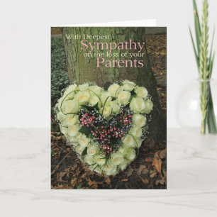 Tarjeta de simpatía de los padres por pérdida de R
