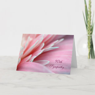 Tarjeta de simpatía de los pedazos rosados