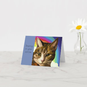 Tarjeta de simpatía de Mascota de gato de Tabby