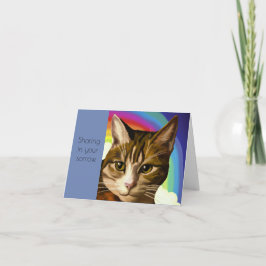 Tarjeta de simpatía de Mascota de gato de Tabby