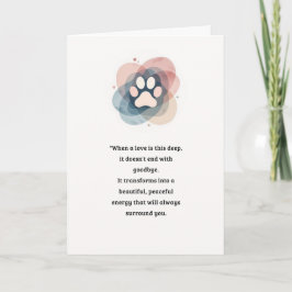 Tarjeta de simpatía de mascota Serie Love Paw