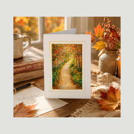 Tarjeta de simpatía de otoño – Pensando en ti