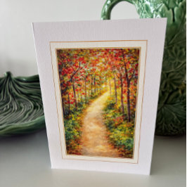 Tarjeta de simpatía de otoño – Pensando en ti