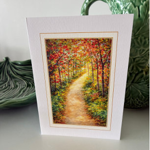 Tarjeta de simpatía de otoño – Pensando en ti