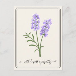 Tarjeta de simpatía de personalizable con flor de 