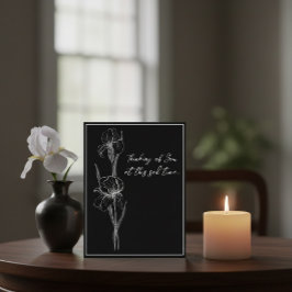 Tarjeta de simpatía de personalizable con iris de