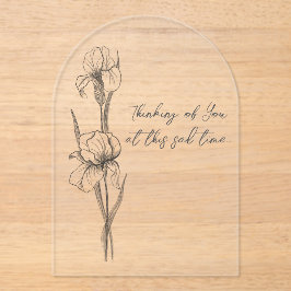 Tarjeta de simpatía de personalizable con iris de 