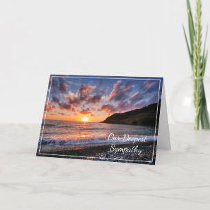Tarjeta de simpatía de puesta de sol