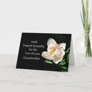 Tarjeta de simpatía de tulipán - Pérdida de una ab