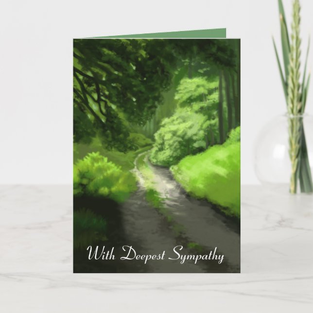Tarjeta de simpatía de uno: Escena del bosque de l (Anverso)