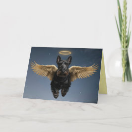 Tarjeta de simpatía del ángel del Terrier Escocés