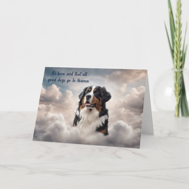 Tarjeta de simpatía del cielo del perro de montaña (Anverso)