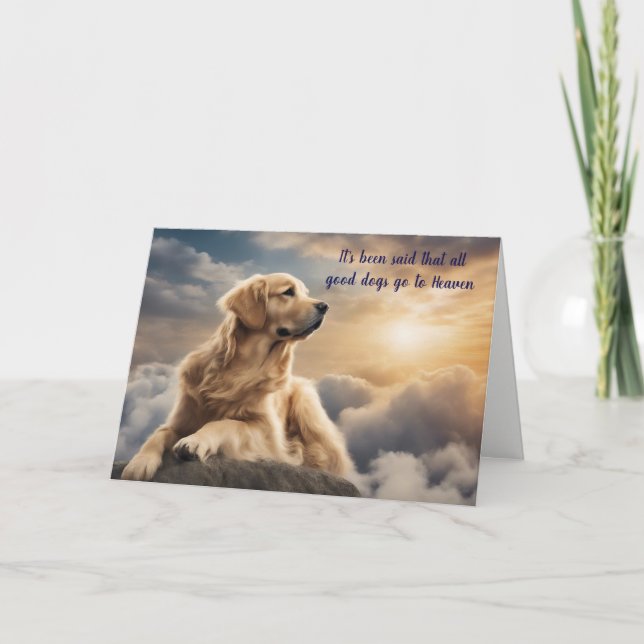 Tarjeta de simpatía del cielo del perro del perro  (Anverso)