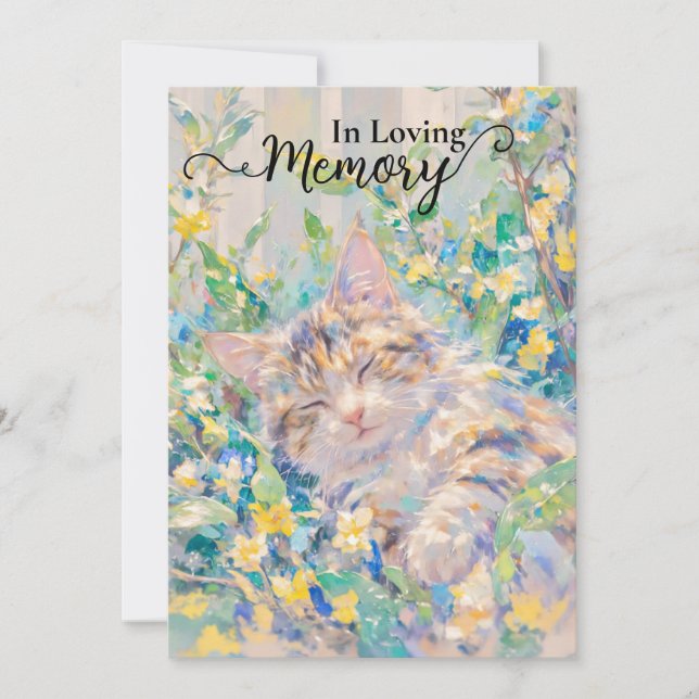 Tarjeta de simpatía del gato de Tabby (Anverso)