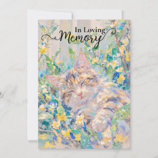 Tarjeta de simpatía del gato de Tabby