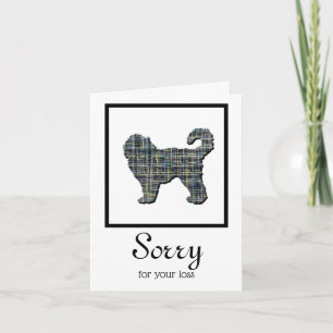 Tarjeta de simpatía del Mascota de silueta de perr