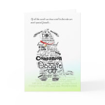 Tarjeta de simpatía del perro - Apártate de todas