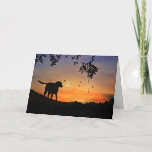Tarjeta de simpatía del perro con Labrador Retriev