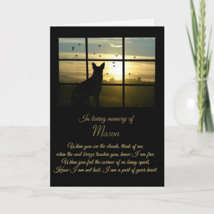 Tarjeta de simpatía del perro con nombre personali