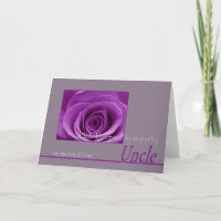 Tarjeta de simpatía del tío con Rosas