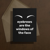 Tarjeta de simpatía Eyebrows Pun