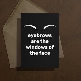 Tarjeta de simpatía Eyebrows Pun
