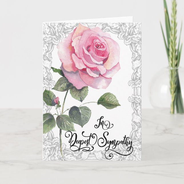 Tarjeta de simpatía floral (Anverso)