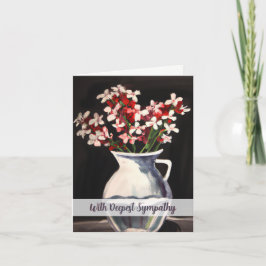 Tarjeta de simpatía floral