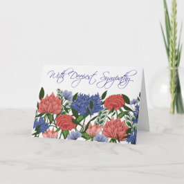 Tarjeta de simpatía floral india