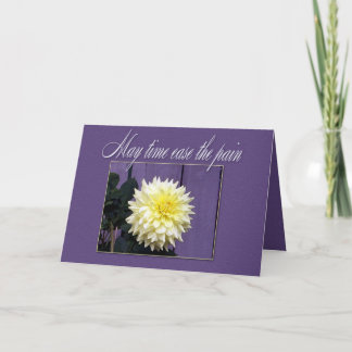 Tarjeta de simpatía floral simple