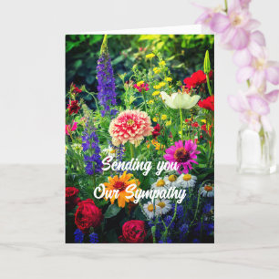Tarjeta de simpatía floral, tarjeta de felicitació