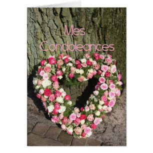 Tarjeta de simpatía francesa mima las condolencias