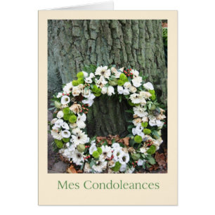 Tarjeta de simpatía francesa mima las condolencias