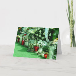 Tarjeta de simpatía Funeral polaco BLANK INSIDE