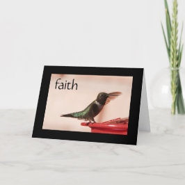 Tarjeta de simpatía: Hummingbird con versículo sob