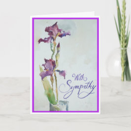 Tarjeta De Simpatía Iris Para Dos Púrpura