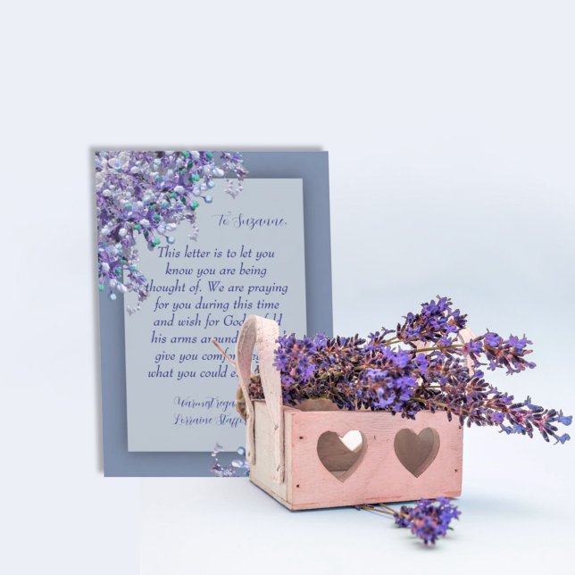 Tarjeta de simpatía Lavender Blue Spring Lilacs (Subido por el creador)