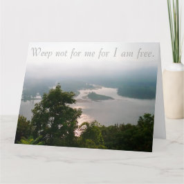 Tarjeta de simpatía, llora no por mí