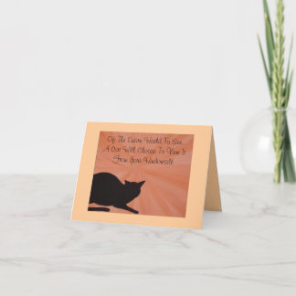 Tarjeta de simpatía mascota - Gato