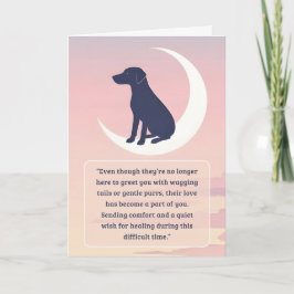 Tarjeta de simpatía mascota Moon Dog Series