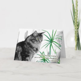 Tarjeta de simpatía mascota para gato