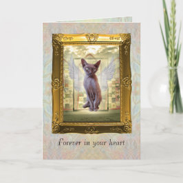 Tarjeta de simpatía mascota. Para siempre en tu co