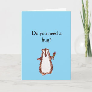 Tarjeta de simpatía ¿Necesitas un abrazo?
