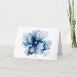 Tarjeta de simpatía Oración floral azul