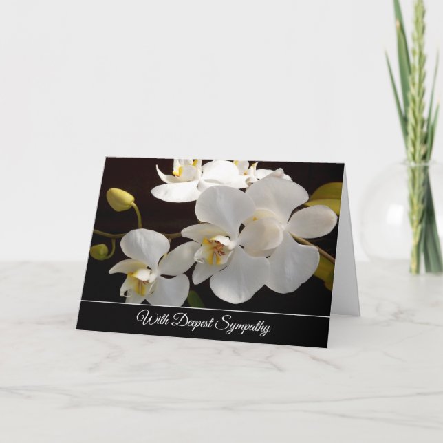 Tarjeta de simpatía Orquídea Blanca (Anverso)