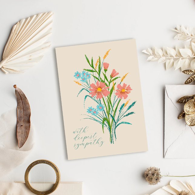 Tarjeta de simpatía para Bouquet Pastel Wildflower (Subido por el creador)