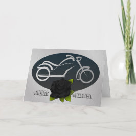 Tarjeta de simpatía para ciclista en el cielo